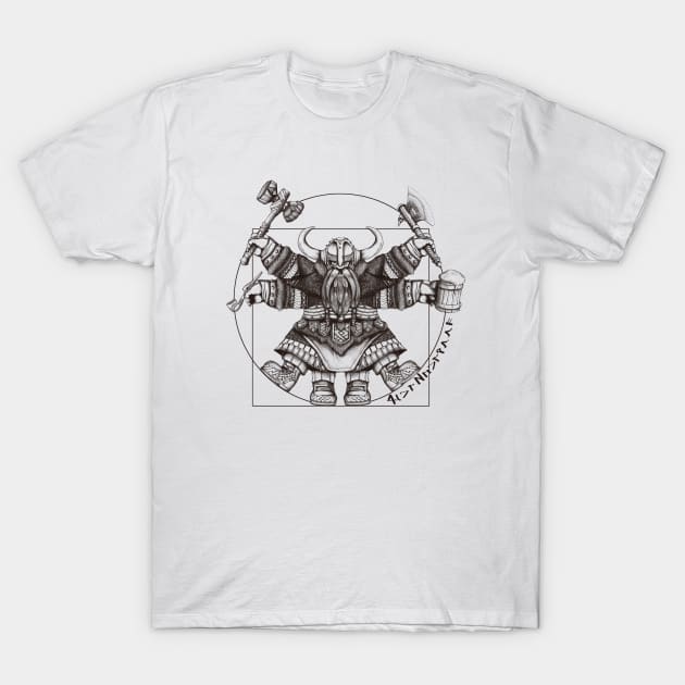 Vitruvian Dwarf T-Shirt by Ankerlilie